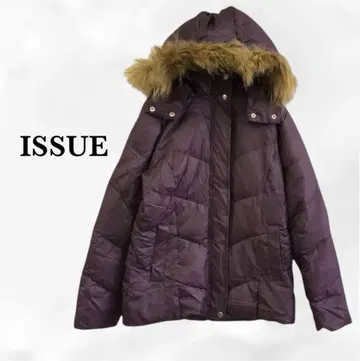[ 이슈 ] 페더 다운 자켓 [ L ] 퍼플 퍼 따뜻함 방한