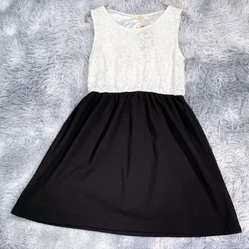 SPINKLE [ M ] 슬리브리스 원피스 블랙 레이스 얇은 소재 여성용