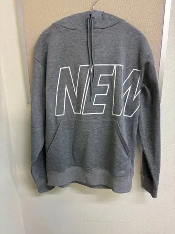 NEW ERA 후드 부착 후드티 그레이