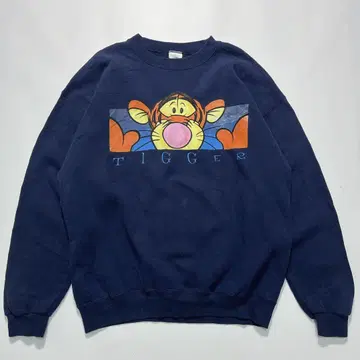 90s 디즈니 USA제 맨투맨 네이비 티거 6071