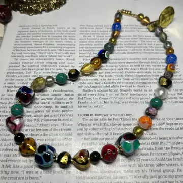 이탈리아제 베네치아 유리 목걸이 컬러풀