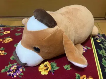 말 봉제 인형 중형 브라운과 화이트