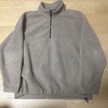 Eddie Bauer 하프 지퍼 플리스 자켓 L 블랙 택