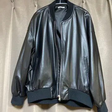 ITEMS URBAN RESEARCH 블랙 가죽 아우터