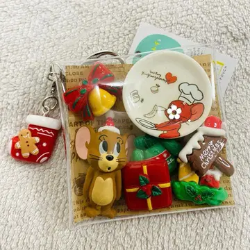 가챠  파우치 크리스마스 제리 캡슐 토이 미니어처 키링