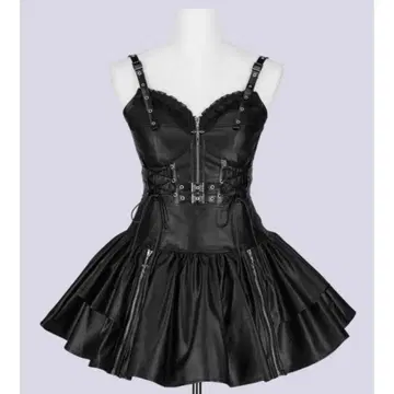 IMVAL 레더 드레스 [BLK]