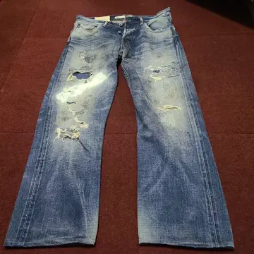 fdml 리메이크 크러쉬 데님 w32 셀비지