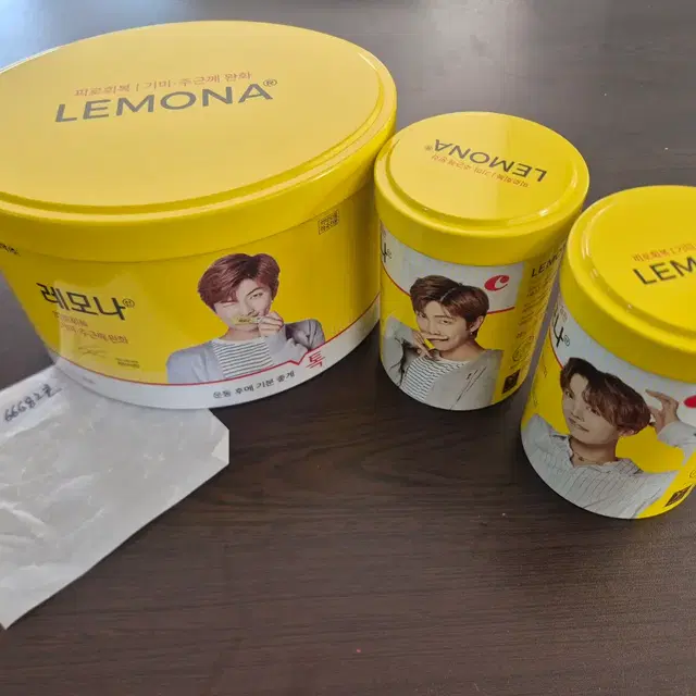 BTS 레모나 캔 3개 (RM (큰통) / RM J-Hope (작은통)
