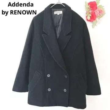 아젠다 레나운 울 코트 자켓 피 코트 블랙