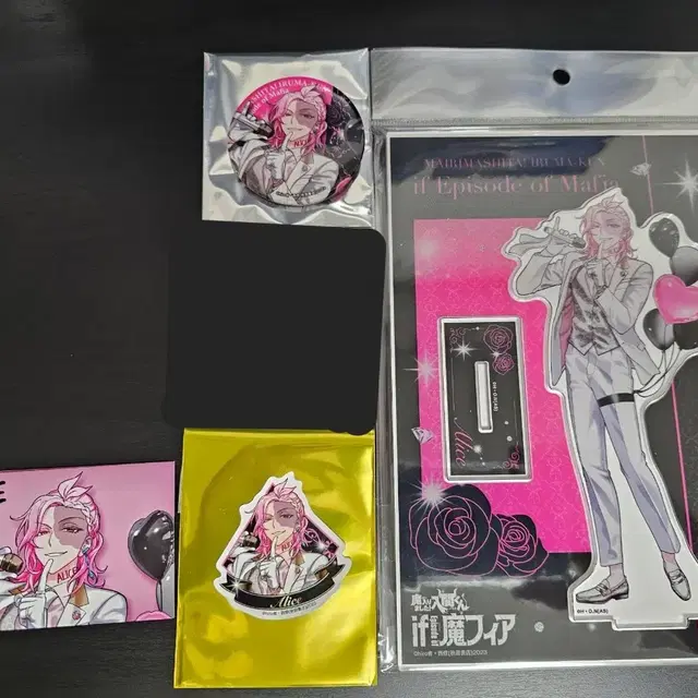 악입문 마피아 클럽 바빌 팝업 아리스 아크릴스탠드 캔뱃지 스티커 카드