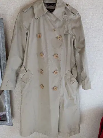 폴 스미스 베이지 더블 브레스트 트렌치코트 사이즈 40