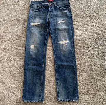 RED CARD 데미지 가공 jeans