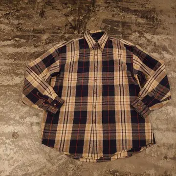 ARROW 체크 플란넬 셔츠 버튼 다운 L 4804