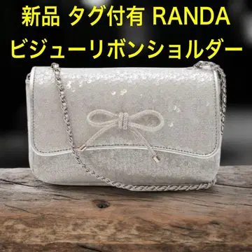 새상품 택 RANDA 란다 비쥬 리본 숄더백 스팽글