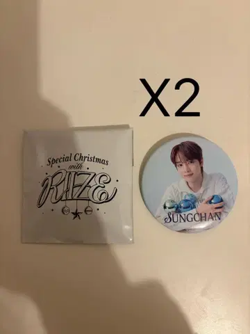 RIIZE 성찬 SHIBUYA109 팝업 캔뱃지 2개 세트