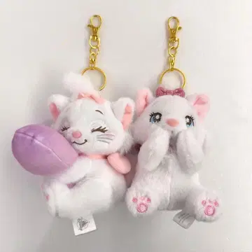 디즈니 스토어 마리 봉제 인형 키링 세트