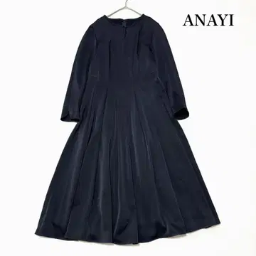 ANAYI 아나이 트리아세 새틴 절개 플레어 원피스 스트레치 고급