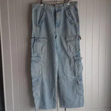 ZARA 데님 카고 팬츠