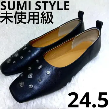 미사용급 블랙 L 이아파피요네 스터드 펌프스 SUMI STYLE