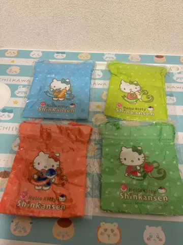 헬로키티 신칸센 가챠 복조리 4종