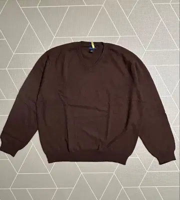 클리닝 완료 캐시미어 V넥 니트 브라운 XL Club Room