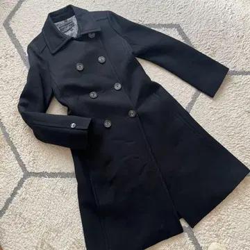 [ 새상품급 ] Leilian 레리안 핸드 스티치 더블 롱 코트