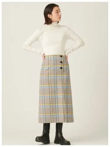 미사용 조셉 STUDIO 타탄 패턴 체크 스커트 size 6