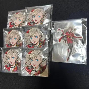 페르소나 5R 타카마키 안 캔뱃지 씰