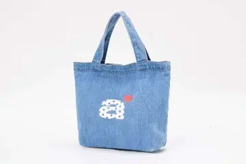 AEAE 데님 토트백 하트 마크 포함