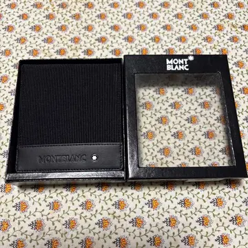미사용품 MONTBLANC NIGHTFLIGHT 접이식 지갑 블랙