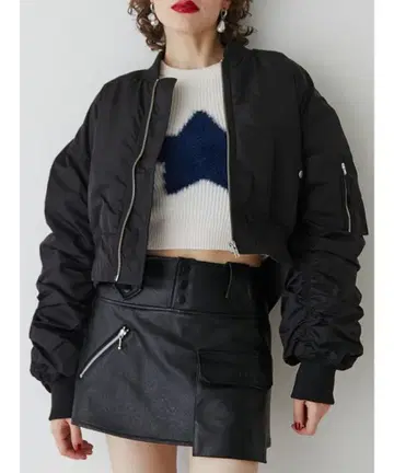 jouetie 숏 MA-1 블랙