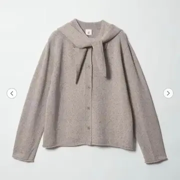 새상품 6(ROKU) 울 후드 니트 가디건