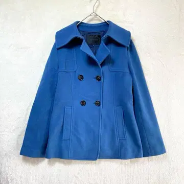 UNTITLED/피 코트/2/더블 짧은 기장 블루