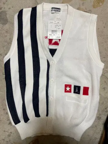 Munsingwear 스트라이프 베스트 M 사이즈