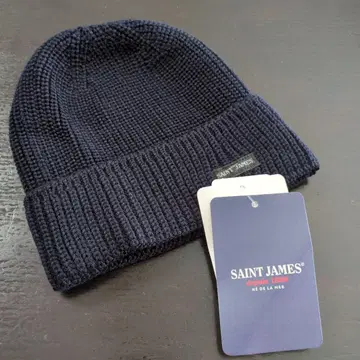 SAINT JAMES 네이비 니트 모자 프리 사이즈