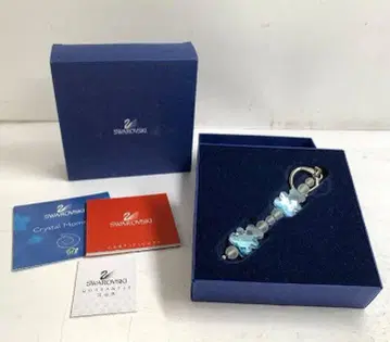 SWAROVSKI 키링 블루 미사용