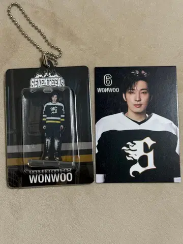 SEVENTEEN 트레이딩 카드 아크릴 키링 원우 HOME