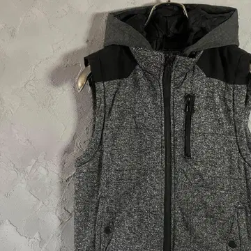 빈티지 인기 컬러 베스트 풀 집업 모노톤 심플 충전솜 VT1