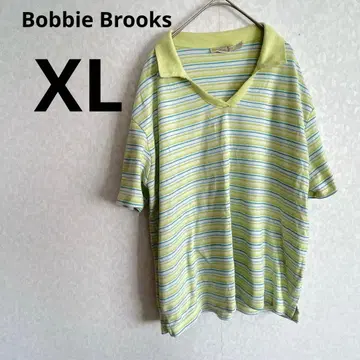 즉시 구매 Bobbie Brooks XL V넥 티셔츠 반팔 스트라이프