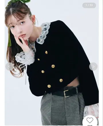 LILY BROWN (릴리 브라운) 스캘럽 비쥬 터치 자켓