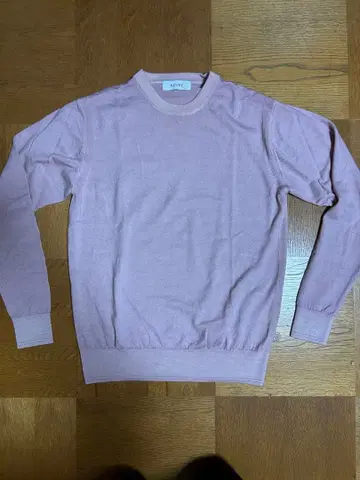 [ 새상품급 ] AOURE 아우레 울 스웨터 핑크 XL 둥근넥