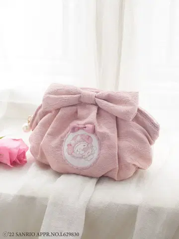 메종 드 플뢰르 마이멜로디 레이스 리본 파우치