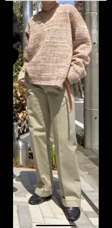 Toironier 토와로니에 베이지 치노 팬츠 슬랙스