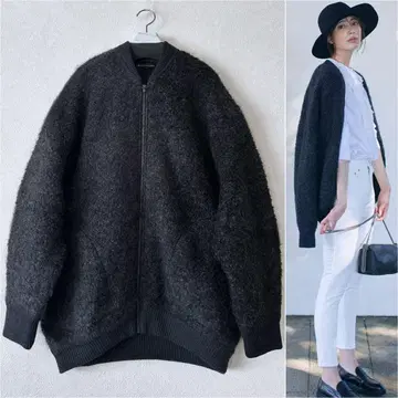 빅 사이즈 46*23구 페루산 알파카 보아 블루종*자유구 ICB 쿠미쿄쿠