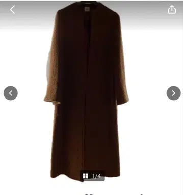 ELIN 브라운 롱 코트 36