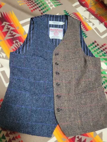 새상품급 OMNIGOD 해리스 트위드 베스트 M