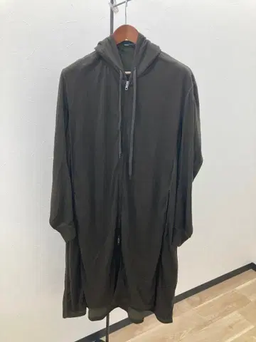 LAD MUSICIAN 롱 지퍼 후드티 카키