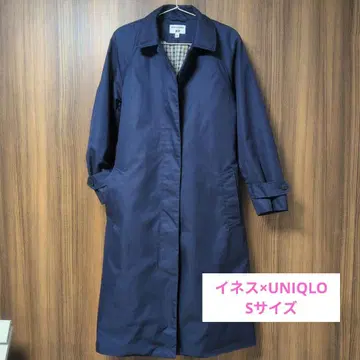 유니클로 이네스 스텐카라 코트 퀼팅 라이너 포함 네이비 S
