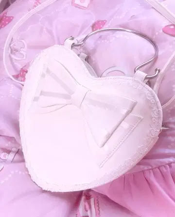 BABY Angelic Pretty 하트 백 화이트