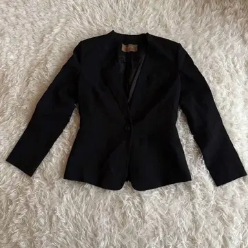 SPACE 여성용 테일러드 자켓 XL 블랙 양모 포멀
